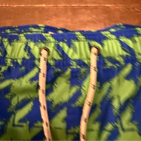 Psycho Bunny Electric Blue and Green Swim Trunks - Picture 4 of 8